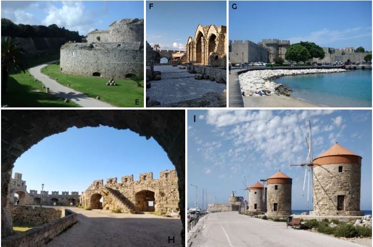 tour des remparts de Rhodes